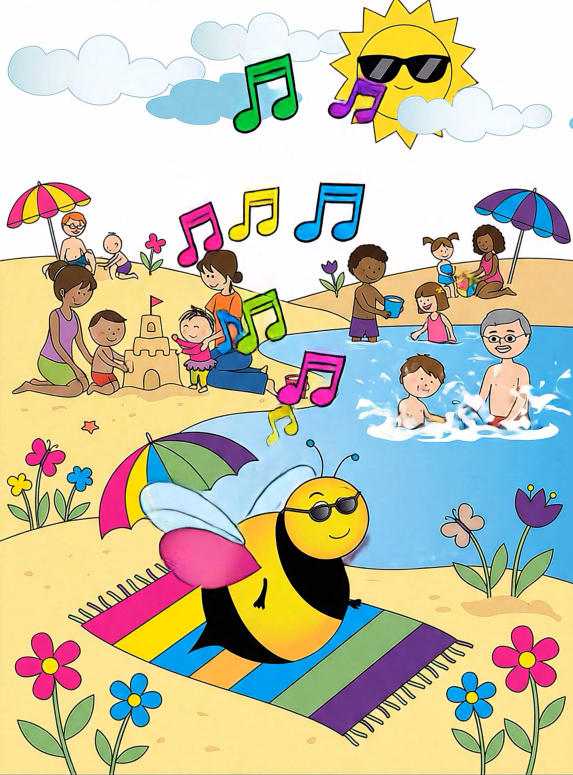 Bee at beach